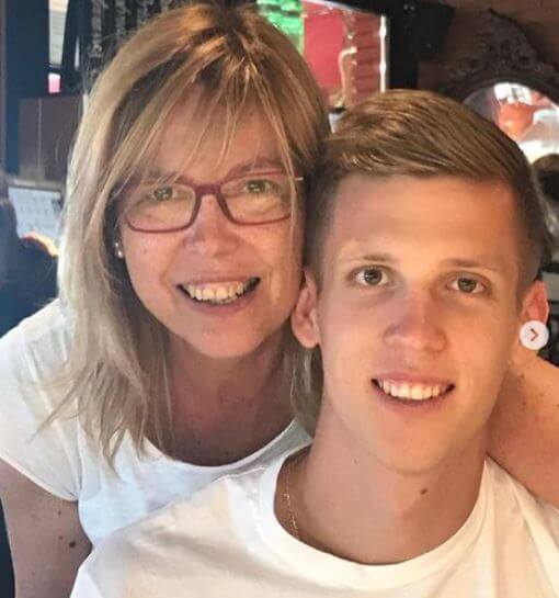 Dorita Olmo with her son Dani Olmo.